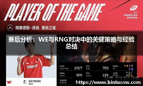 赛后分析：WE与RNG对决中的关键策略与经验总结